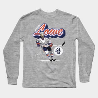 Kevin Lowe Edmonton Retro Script Long Sleeve T-Shirt